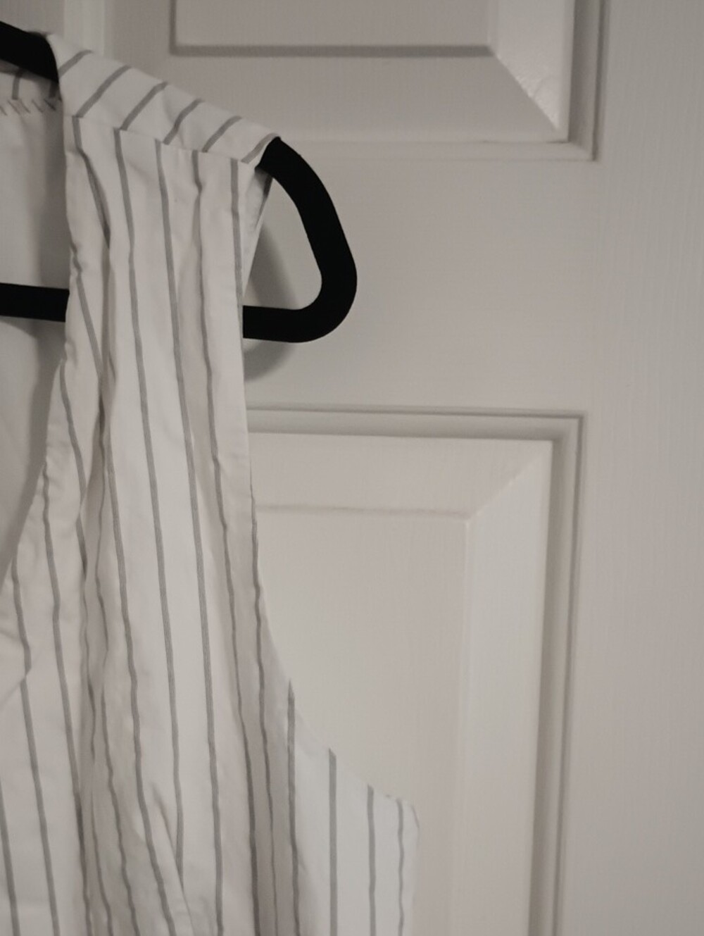 Zara White Pinstripe Tie-back Vest - Picture 3 of 10
